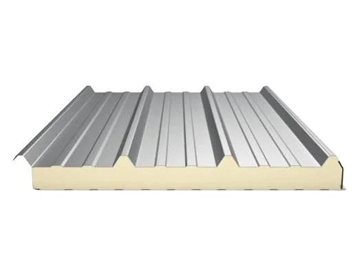 PU Sandwich Panel cross-section showing polyurethane foam insulation core